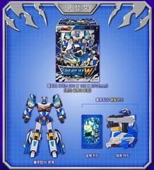 Metal Cardbot W Grand Blue Leon BLAION & BLUE COP W Transforming Robot Set 2025