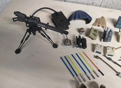 Star Wars Figures-BIG LOT. 64 FIGURES (POTF) With Accessories, Weapons, Backpaks