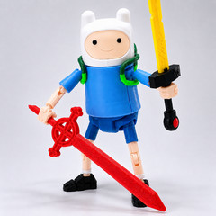 3D Printed Adventure Time Action Figure 14cm – 1/12 Scale FINN Hero Toy Gift