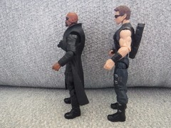 Marvel Avengers Movie Series NICK FURY & HAWKEYE 3.75″ figure lot Hasbro 2012