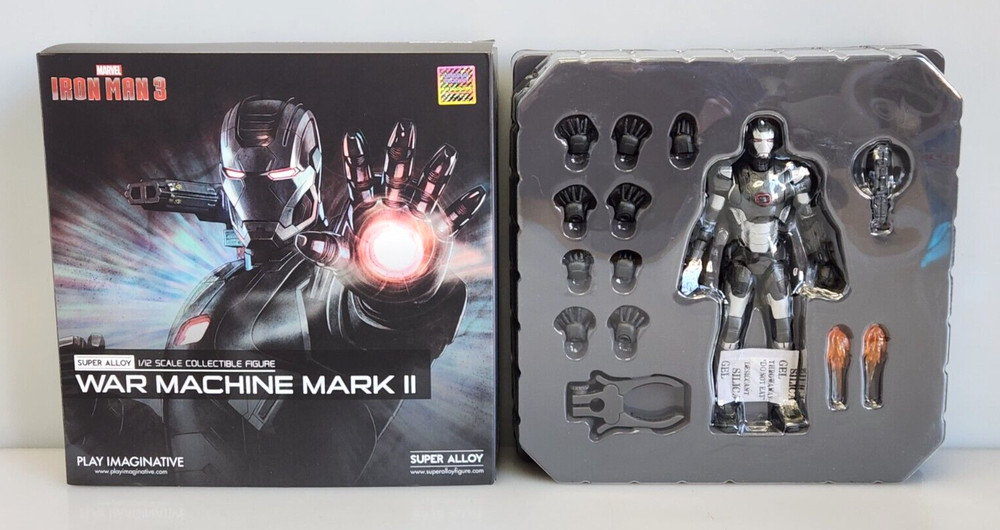 Play Imaginative Iron Man 3 War Machine Mark 2 Super Alloy 1/12 Die-cast Figure