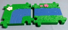 Jakks 2013 Smurfs Micro Village Garden, Water, Treasure, 19 Tiles & 10 Smurfs