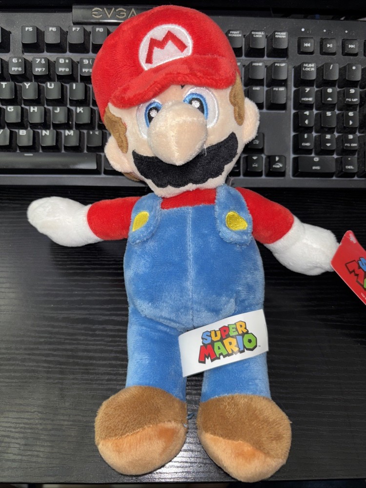 Super Mario Bros. Large 14″ Plush Official Nintendo Game Toy Stuffed Used W/Tags