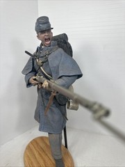 1/6 CUSTOM CIVIL WAR UNION “YANKEE” CHARGING INFANTRYMAN MUSKET + OAK STAND