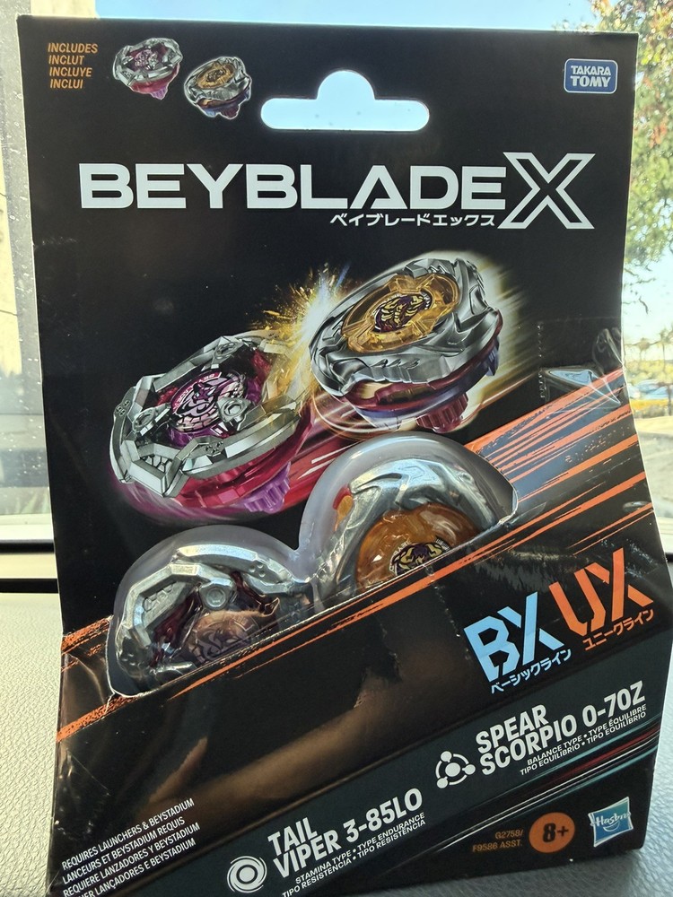 Beyblade X Tail Viper 3-85 Low Orb Spear Scorpio 0-70 Zapp Hasbro New Release