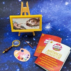 Mini Brands Masterpieces – The Creation of Adam Easel & Paint Palette Assembled