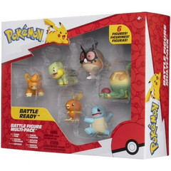New Pokémon Battle Figure 6 Pack – 5cm Figures Pawnii, Turtwig, Hoothoot, Torchi