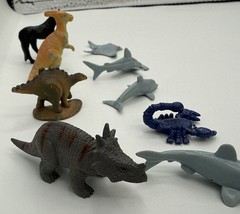 Lot Of Plastic Rubber Metal Dinosaur Shark Figures ANIMALS & OTHER Toys Vintage