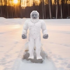 Yeti Bigfoot Crypid Beast Toy Animal Action Figure Statue Office Home Decor