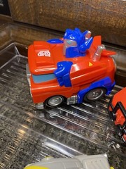 Transformers Rescue Bots Academy Pull Back Lot Of 3 Optimus Prime Heatwave WORKS