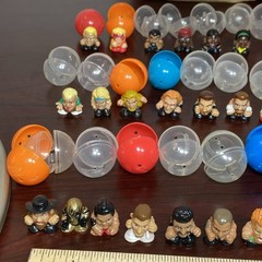 Lot 42 WWE WWF ECW WCW Mini Squinkies Wrestling Figures Tiny 0.75″ Tall CENA BAG