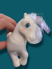 Vintage My Little Pony Princess Tiffany Pegasus G1 MLP White Jeweled 1987