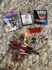 Transformers Original G1 1985 Jet Thrust With Box: Not Complete- See Notes