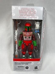 Hasbro Star Wars Mandalorian Warrior Holiday Edition Black Series NEW/SEALED