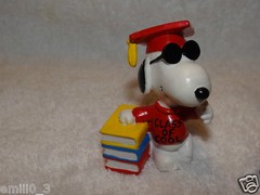 NEW SET OF 2 SNOOPY CLASS OF COOL 2.5 “APPLAUSE 1971 VINTAGE FIGURE GRADUATION