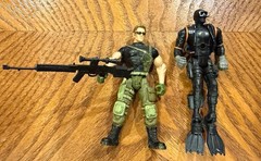 vintage Chap Mei solder force lot Soldier And Scuba Diver