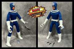 Custom 8″ Mego Daredevil foe Bullseye Action Figure Boxed