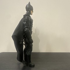 Batman Black Action Figure w/ Cloth Cape 11in Plastic & Fabric Materials