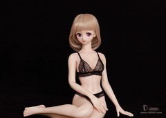 LDDOLL 1:3 60MS Semi White Girl Full Silicone Action Figure Body Fit BJD.DD Head