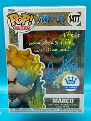 Kyle Phillips Signed Marco One Piece Funko pop 1477 with MAS COA