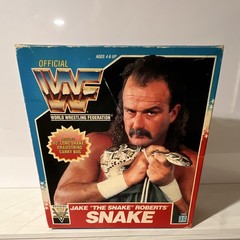 Hasbro WWF Jake “The Snake” Roberts Figure w/ Snake + Boxed Damion Snake