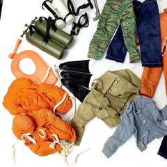 Vintage Lot of GI Joe Accessories-Weapons-Clothing-Camping-SCUBA-Foot Locker