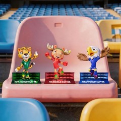 FIFA 2026 World Cup Official Licensed Mascot Figurines Set of 3 with Display …