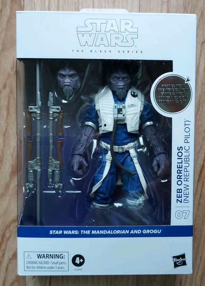 Star Wars Black Series Zeb Orrelios New Republic Pilot- First Edition Deluxe NIB