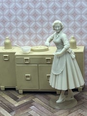 1:24 1950 Dollhouse Hostess Homemaker Inspired by Marx with Mixing Bowl