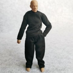 112 Scale Fabric TShirt + Pant for 6 inch 1/12 Man Thin Small Action Figure C…