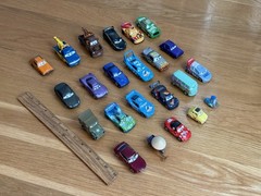 Disney Pixar Cars World Grand Prix Racers Lot Metal Mini Diecast Race Cars Set