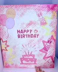 Baby Three Limited Edition 800% Happy Birthday Bunny with Cupcake Purse RARE