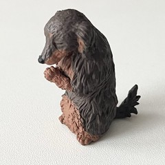 Gassho Praying Dog Dachshund Mini Figure Gashapon Capsule Toy Gachapon Gacha