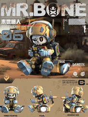 Mr.Bone Last Phase Traveller 06 Pvc Limited 24cm Action Figure In Stock
