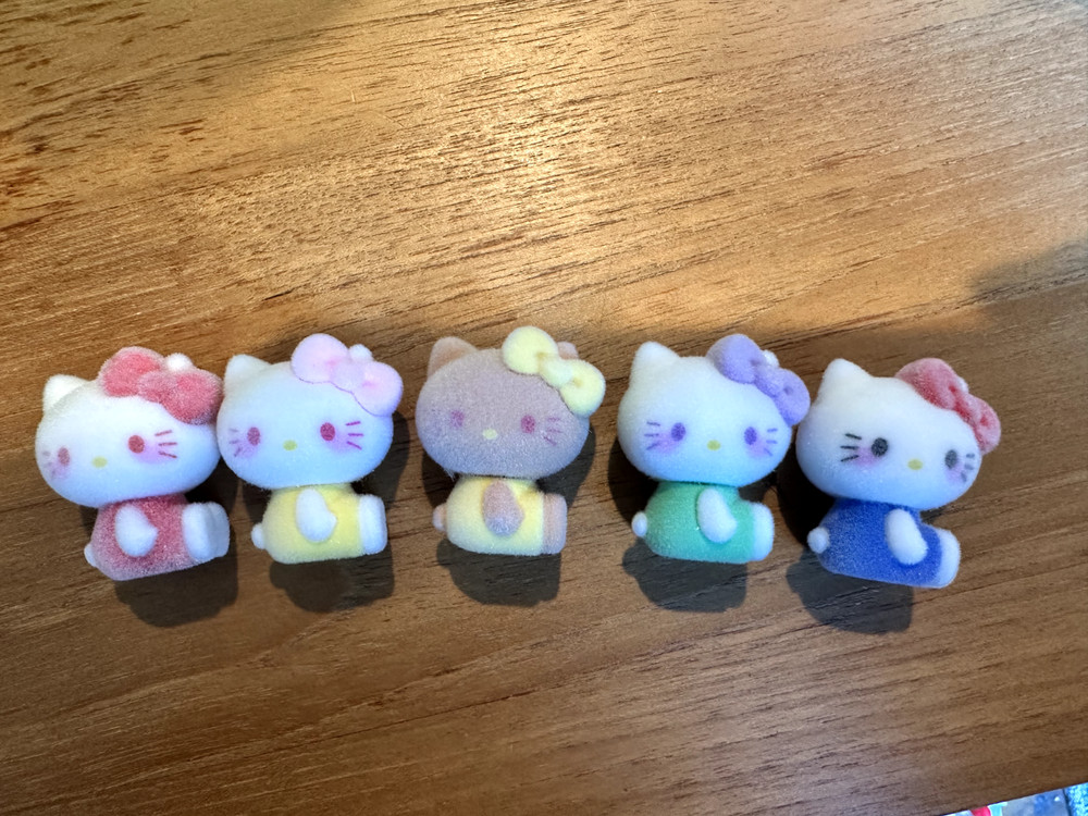 Mini Hello Kitty Figures 5cm Cute Gift DIY Decor Toys Sitting and Standing set