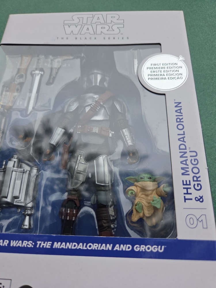 Star Wars Black Series #01 Mandalorian And Grogu Deluxe First Edition White Box