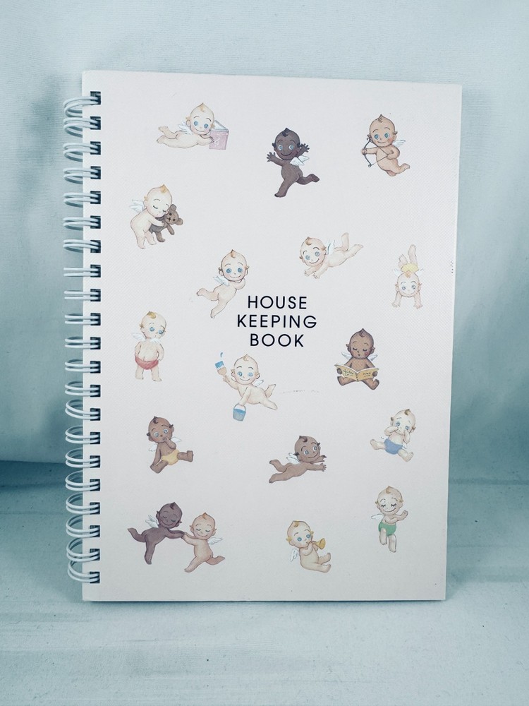 Kewpie doll hardcover house keeping spiral book w/stickers NEW Japan