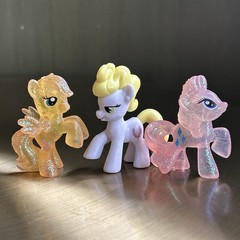 My Little Pony Blind Bag LOT OF 3 Sparkle RARITY, FLUTTERSHY, DANE TEE DOVE MINI