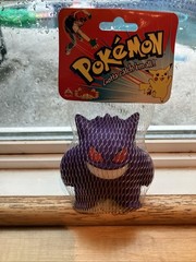 NEW, FACTORY SEALED 1999 POKEMON PURPLE GENGAR NINTENDO ALPI SILICONE SQUEEZIES