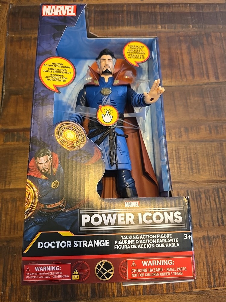 Disney Parks Marvel Power Icons Doctor Strange Taking Action Figure New Sealed