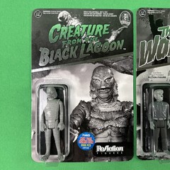 Funko/reaction black & white New York Comic Con Frankenstein Wolfman Creature