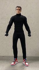 SU-MBS-BLK: 1/12 Black bodysuit for 6″ Medium to Slim body