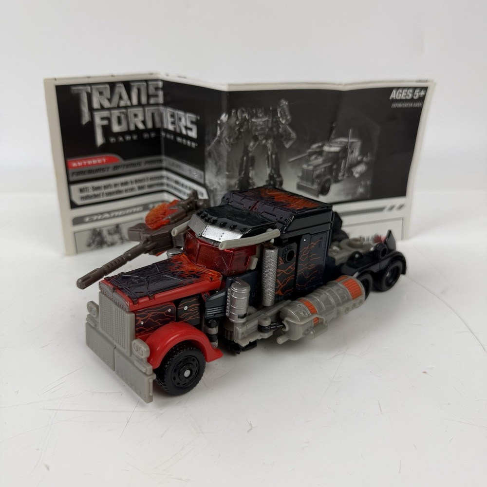 Transformers Dark Of The Moon Fireburst Optimus Prime Voyager-Fast Ship DOTM
