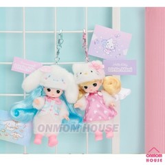 Sanrio Characters x Little Mimi 5 Type Figure Doll Keyring Korean Toy