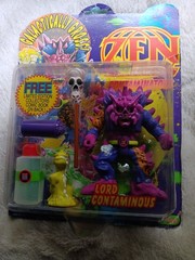 Zen Intergalactic Ninja-Lord Contaminous Figure JusToys 1991-SEALED-W/Comic Book