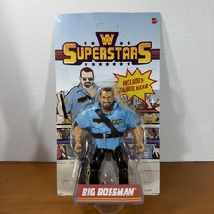 WWE Mattel Superstars Series 10 Big Boss Man Walmart With Fabric Shirt And Stick