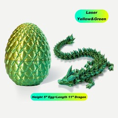 3D Printed Dragon in Egg Full Articulated Dragon Home Office Decor Fidget Toys