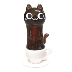 Black Coffee Cat Cup Figure Japan Blind Box Capsule Mystery Ball Toy 1 Random