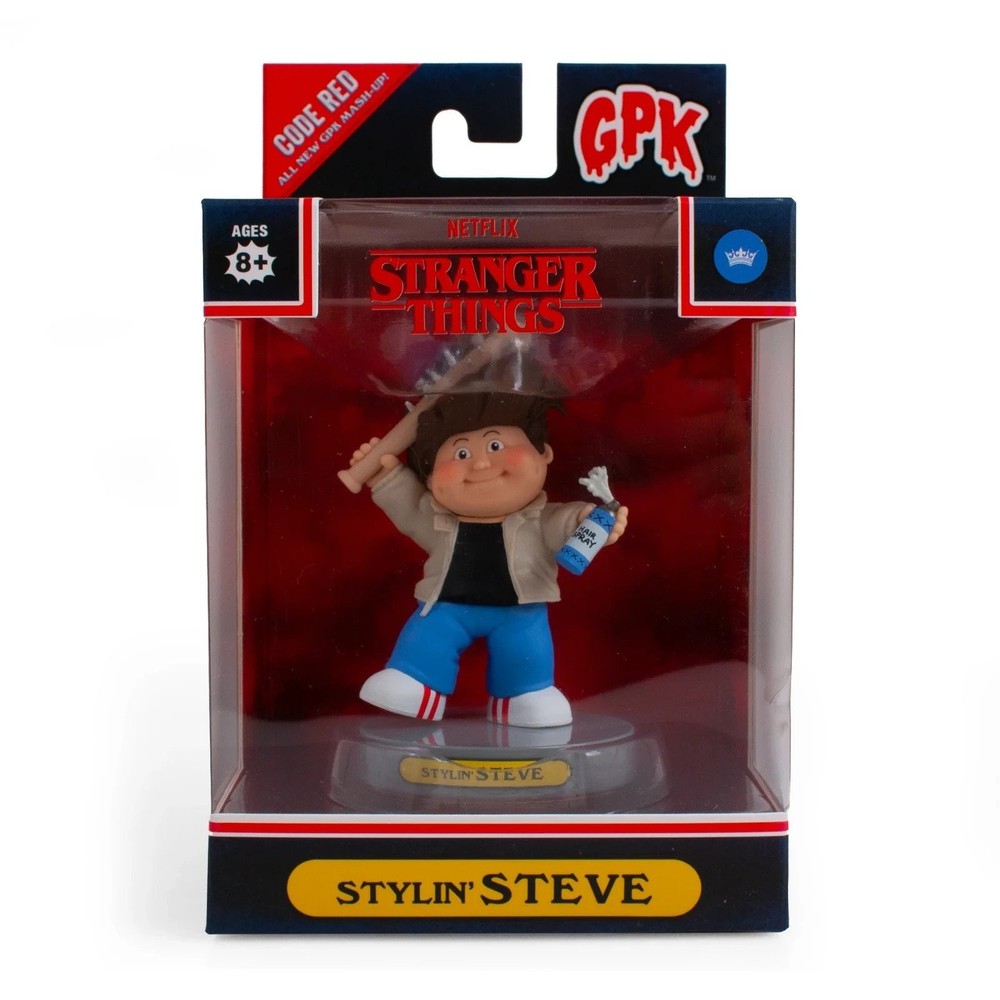 Stranger Things x Garbage Pail Kids Stylin Steve 4″ Figure with Trading Card