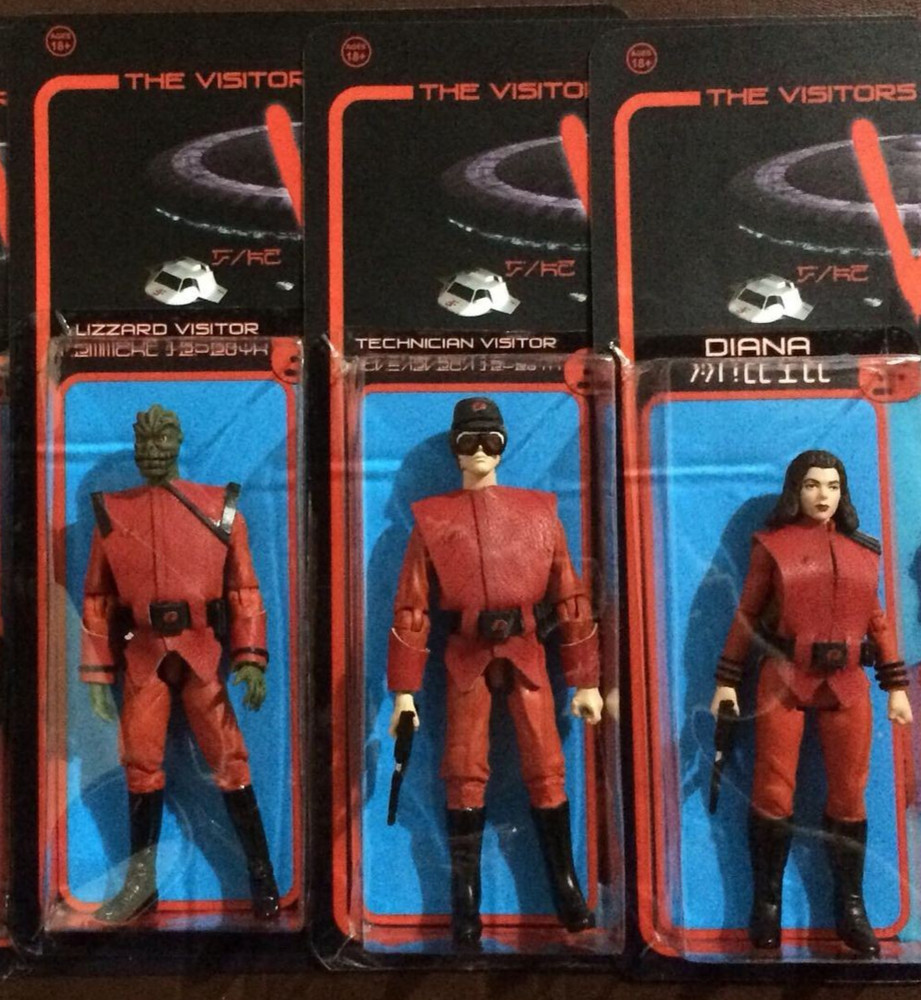 V Visitors, Diana and Reptile 5.5 inches figure X3. For display, not a toy